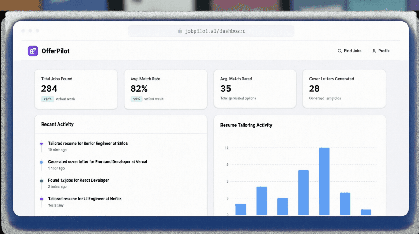 JobPilot dashboard preview